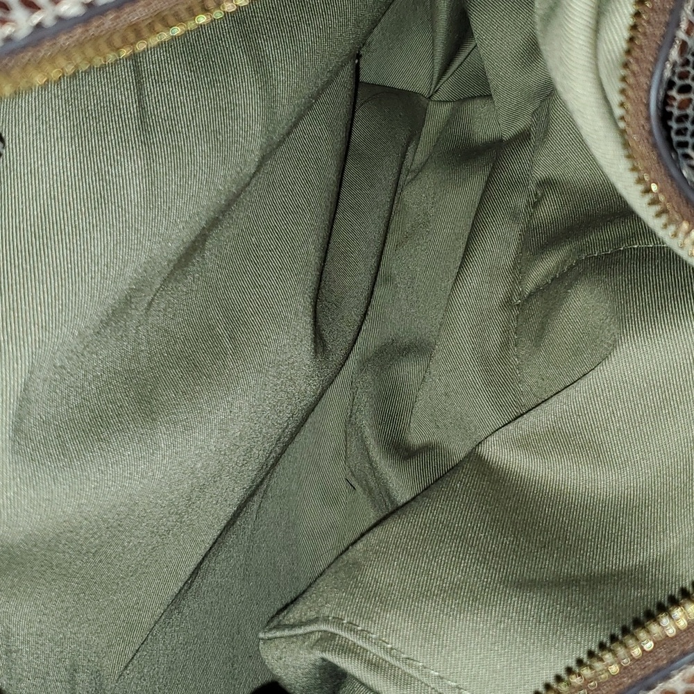 Gili python print leather large slouch shoulder b… - image 15